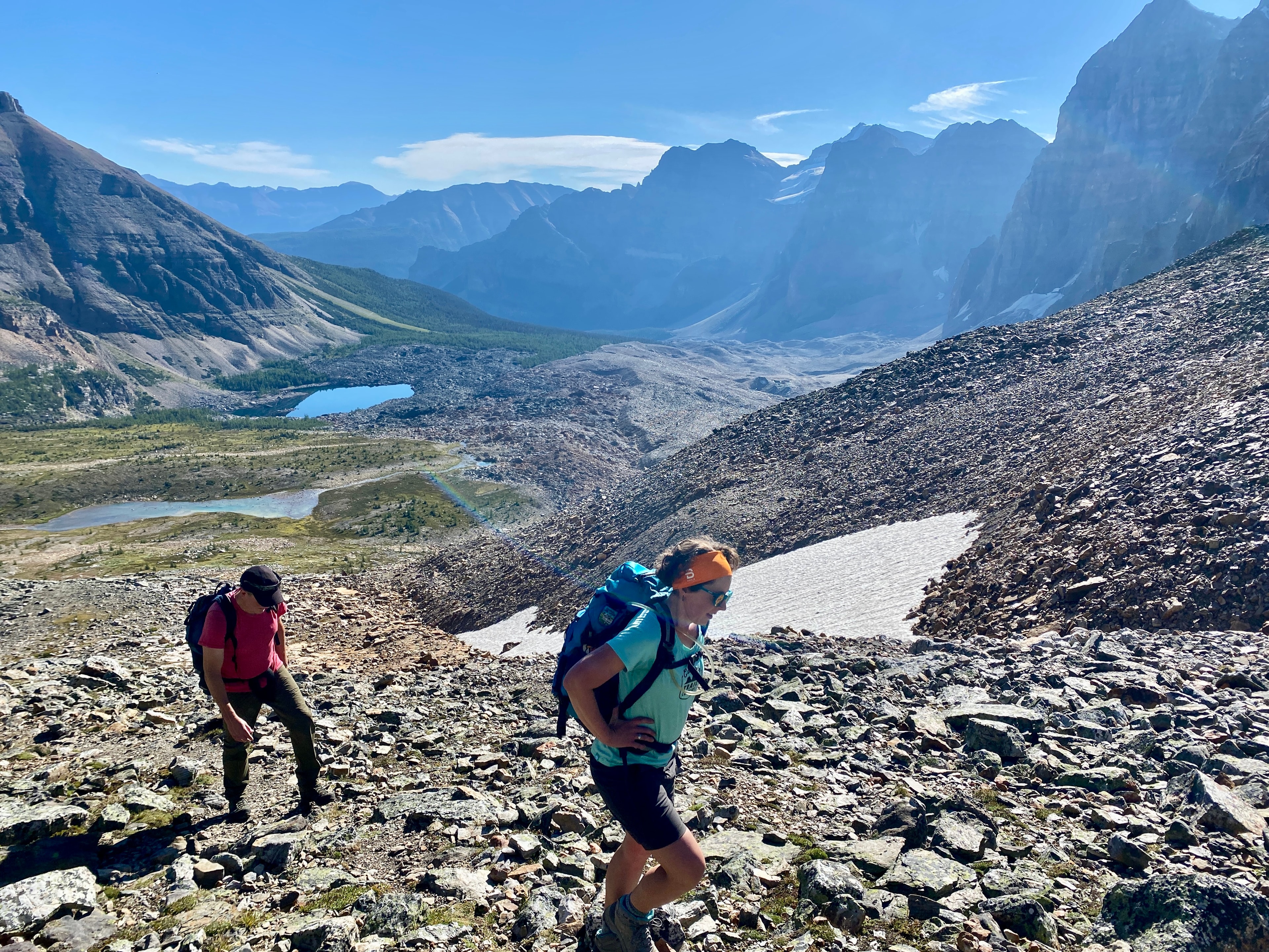 Mountain trail hiking, Canadian Rockies