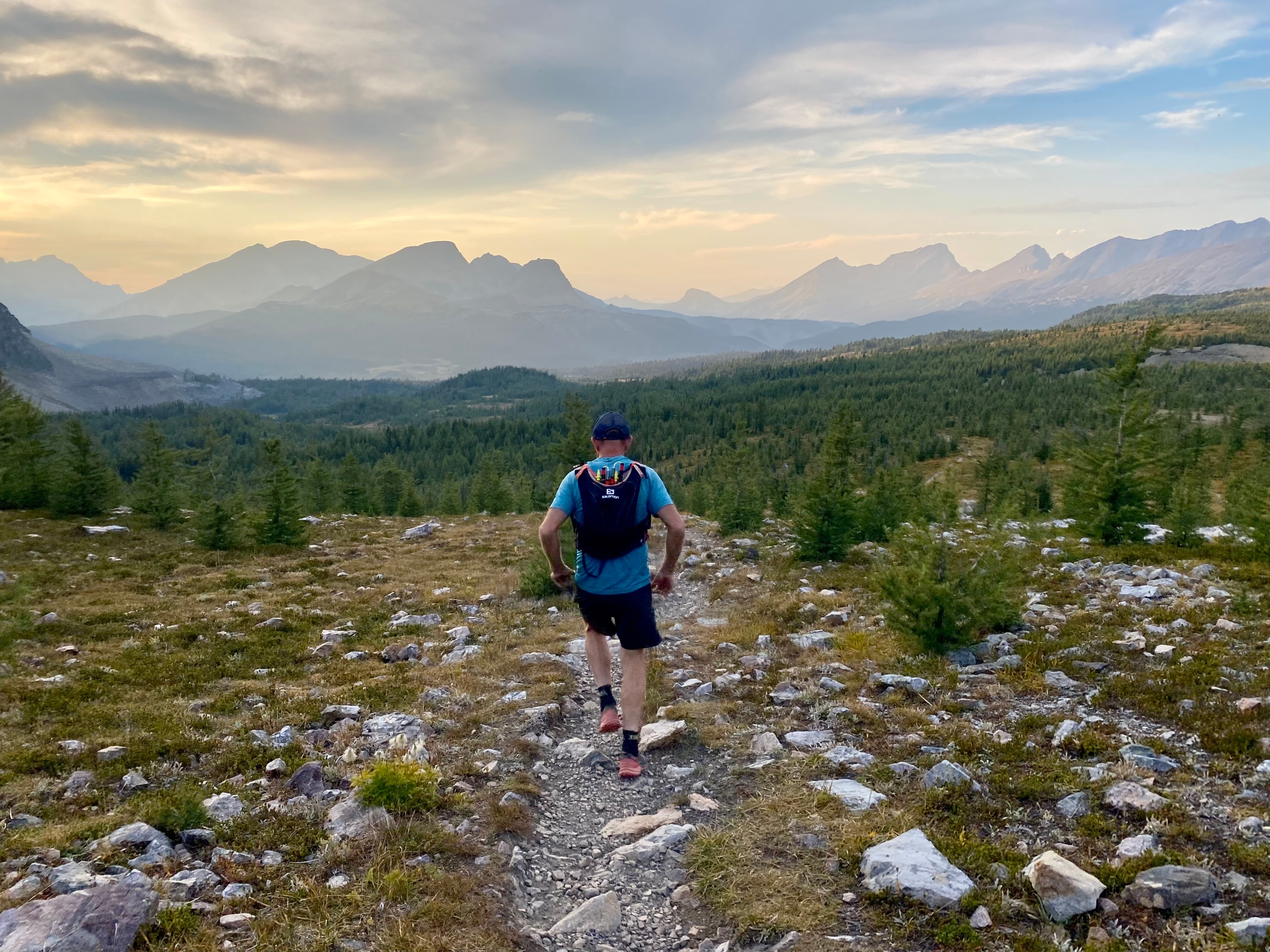 Guided trail running in the Canadian Rockies